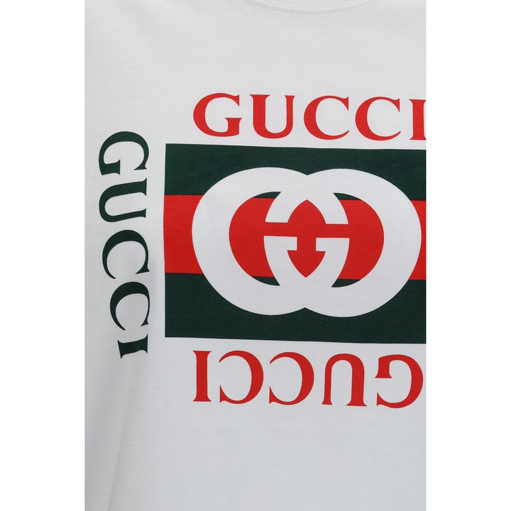 Gucci - White Cotton T-Shirt