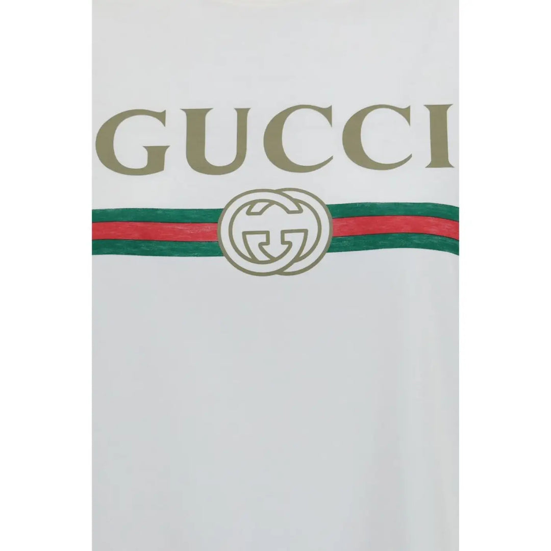 Gucci White Cotton T-shirt