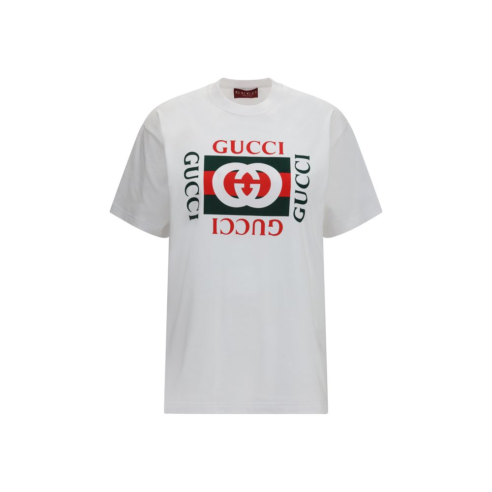 Gucci - White Cotton T-Shirt