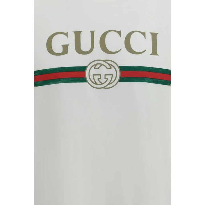 Gucci White Cotton T-shirt