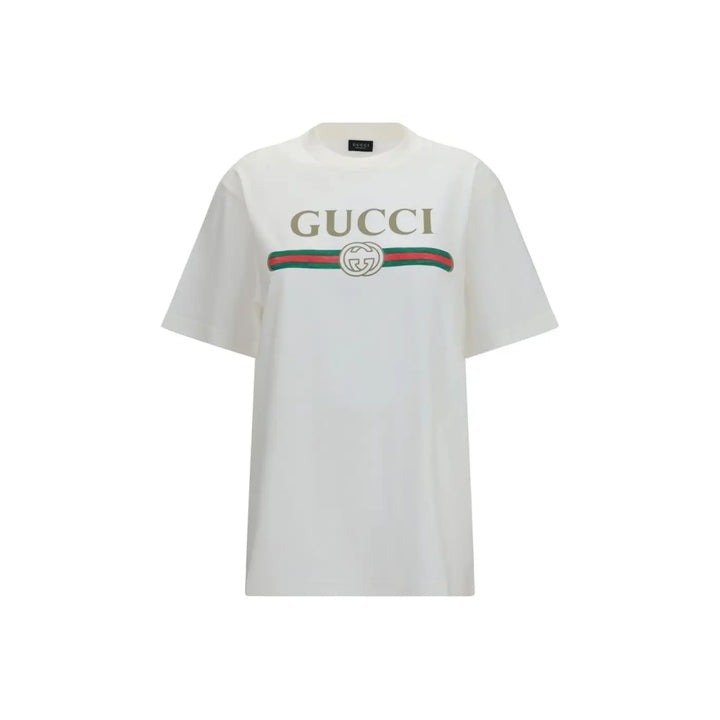 Gucci White Cotton T-shirt