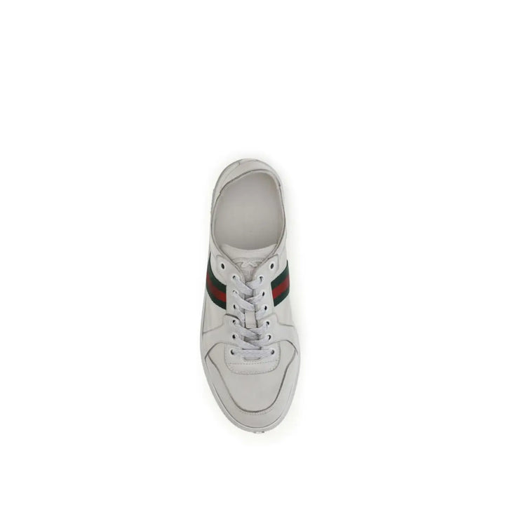 Gucci White Lamb Ovis Aries Low Top Sneakers