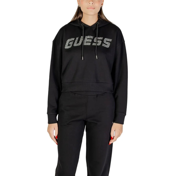 Guess Active Black Cotton Hoodie