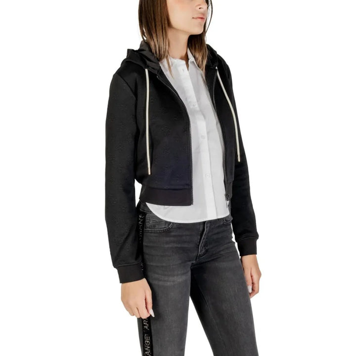 Guess Active Black Polyester Hoodie