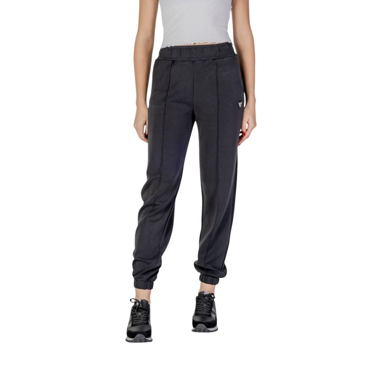 Guess Active Black Polyester Joggers (workout Pants)
