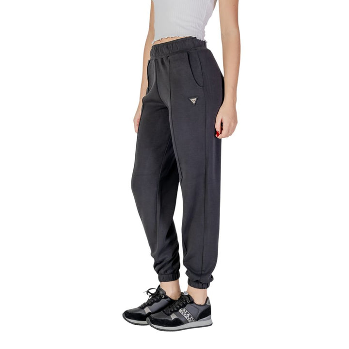 Guess Active Black Polyester Joggers (workout Pants)