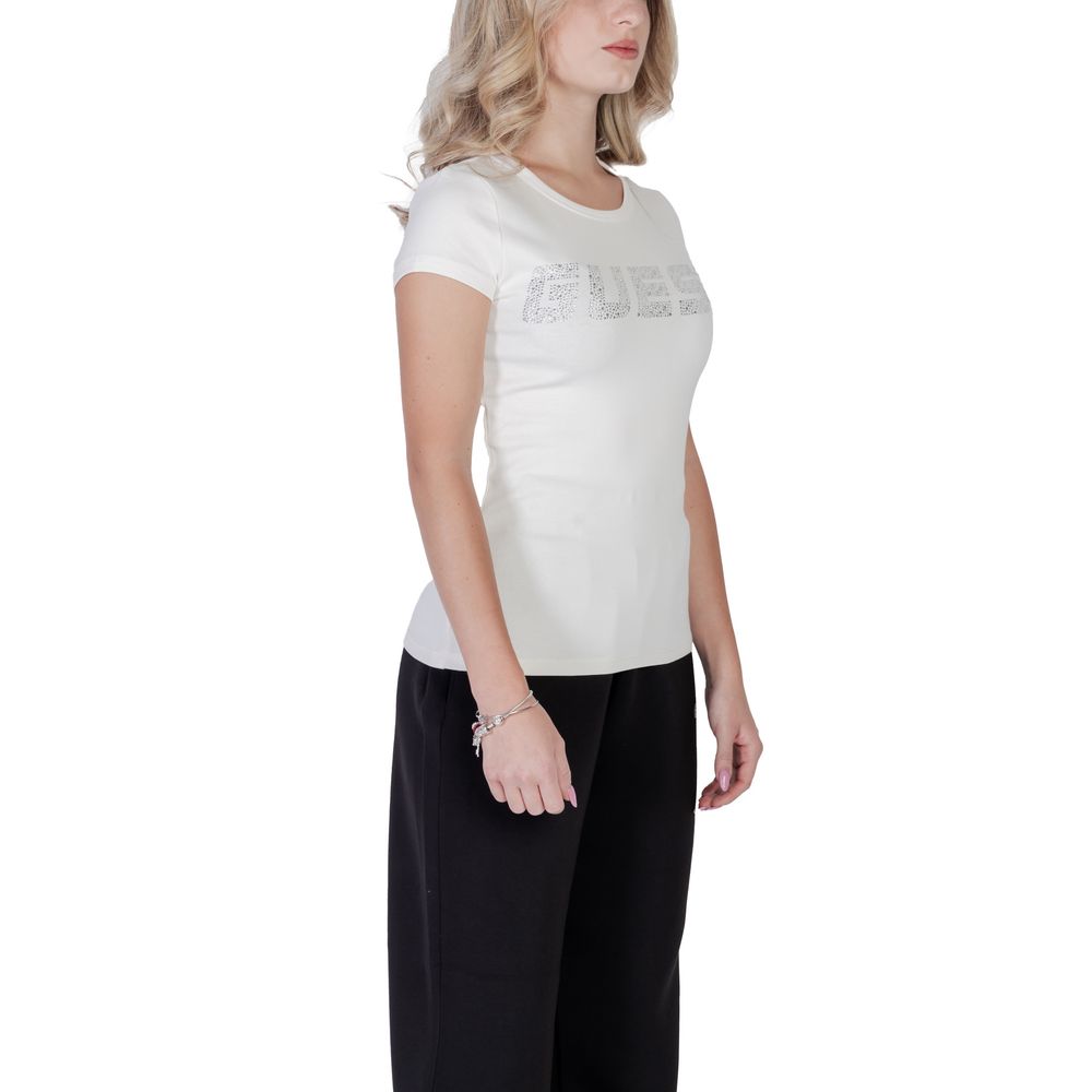 Guess Active - Cream Cotton T-Shirt