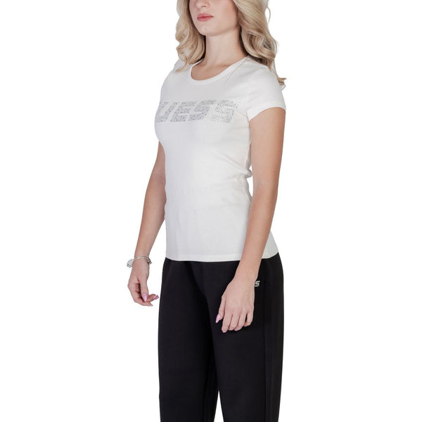 Guess Active - Cream Cotton T-Shirt