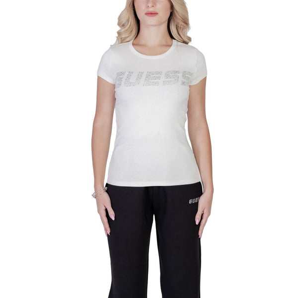 Guess Active - Cream Cotton T-Shirt