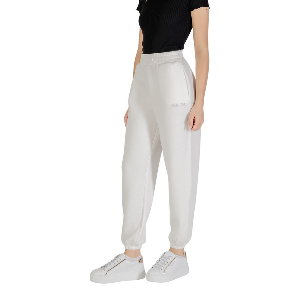 Guess Active Cream Viscose Joggers (workout Pants)