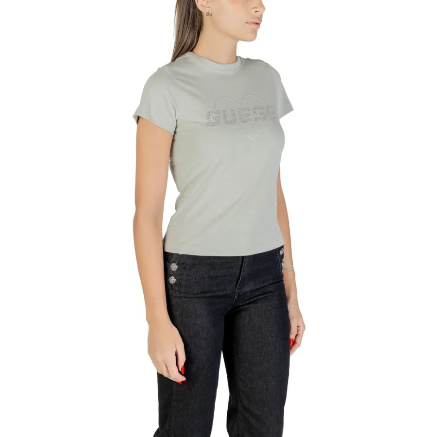 Guess Active Green Cotton T-Shirt