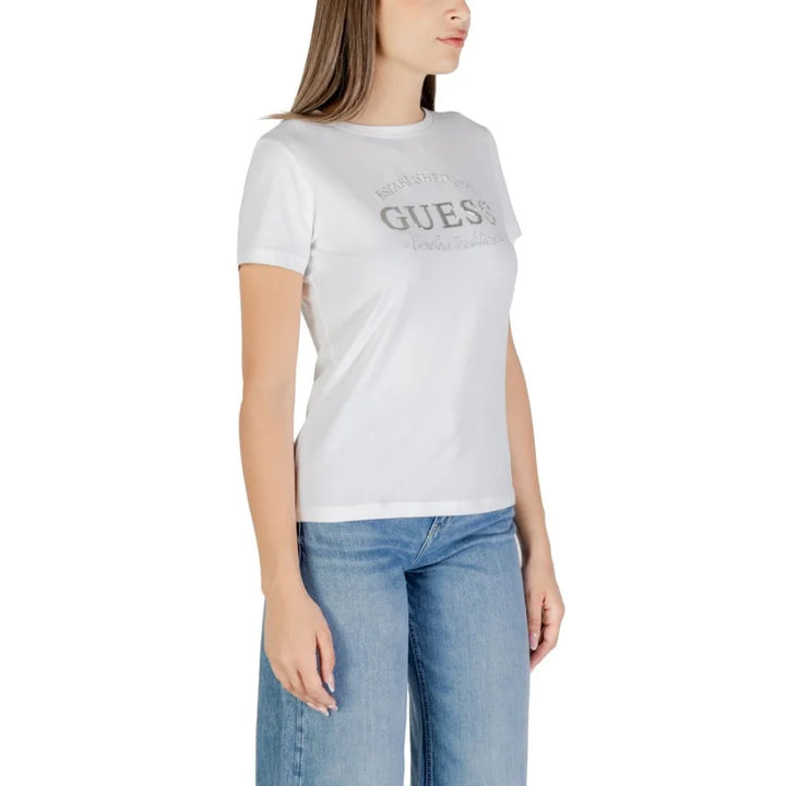 Guess Active White Cotton T-Shirt