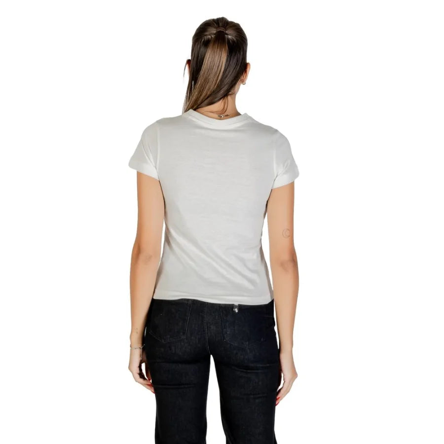 Guess Active White Cotton T-Shirt