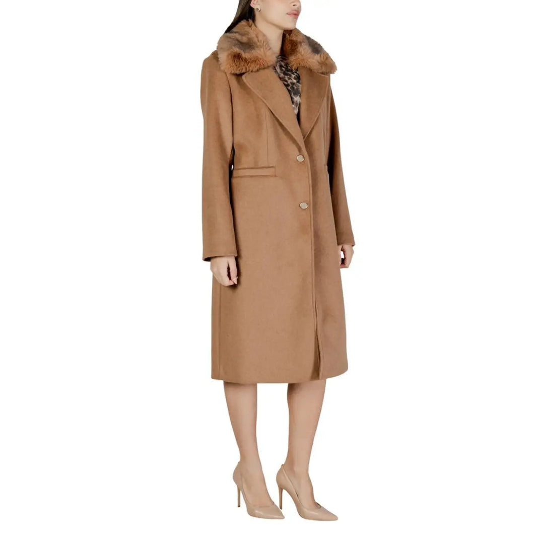 Guess Beige Polyester Coat