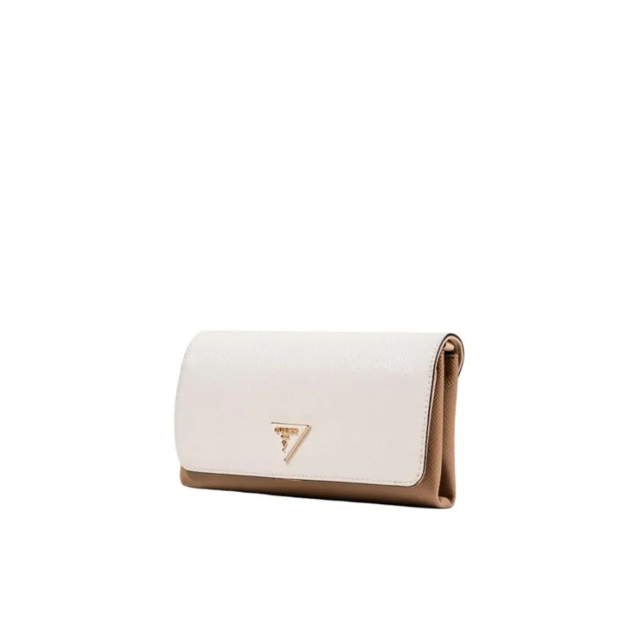 Guess Beige Polyethylene Clutch Bag