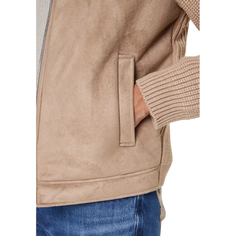 Guess Beige Viscose Biker Jacket