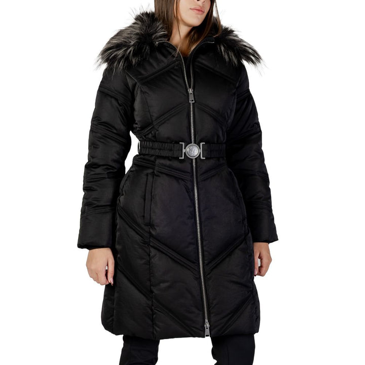Guess Puffer Jackets - Black Cotton Coat
