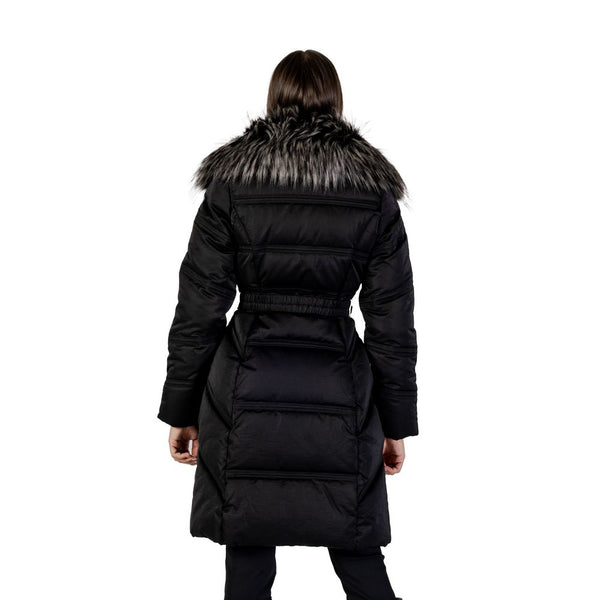Guess Puffer Jackets - Black Cotton Coat