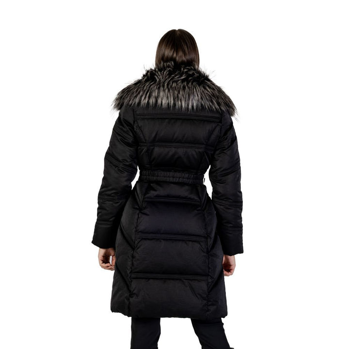 Guess Puffer Jackets - Black Cotton Coat