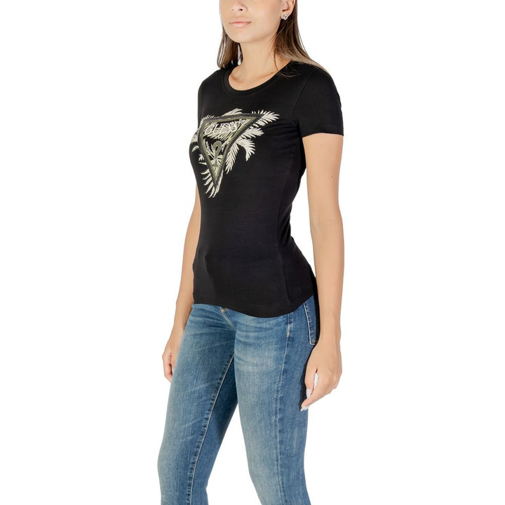 Guess - Black Cotton T-Shirt