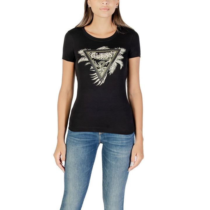Guess - Black Cotton T-Shirt