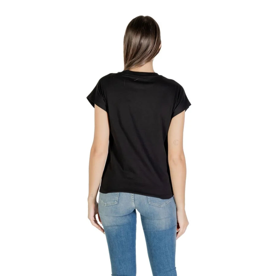 Guess Black Cotton T-Shirt