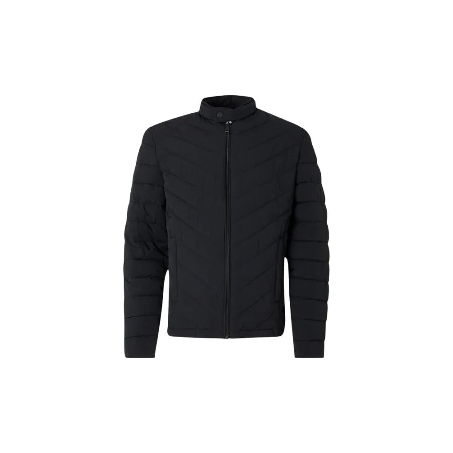 Guess Black Elastane Coat