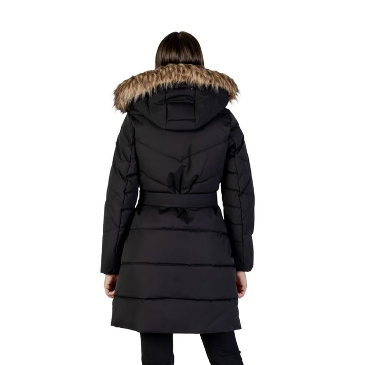 Guess Black Polyester Coat