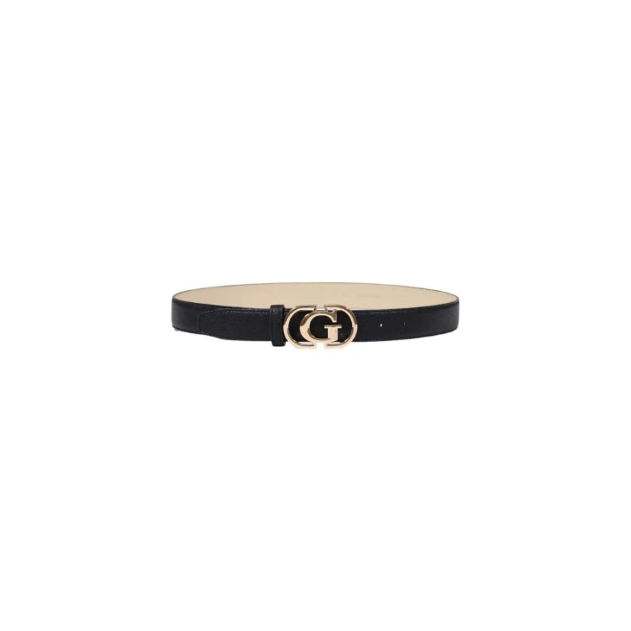 Guess Black Polyester Thin Belt