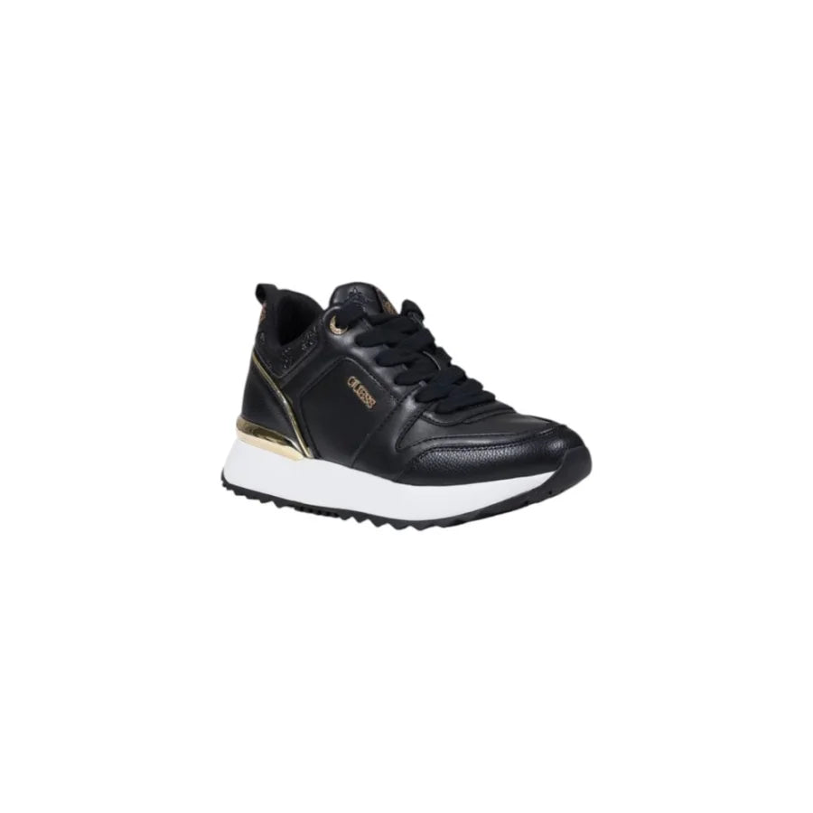 Guess Black Polyethylene Low Top Sneakers