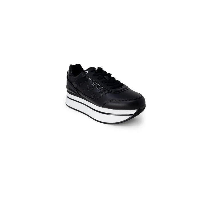 Guess Black Polyethylene Platform Sneakers