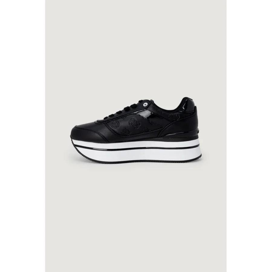 Guess Black Polyethylene Platform Sneakers