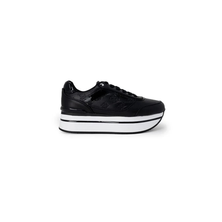 Guess Black Polyethylene Platform Sneakers