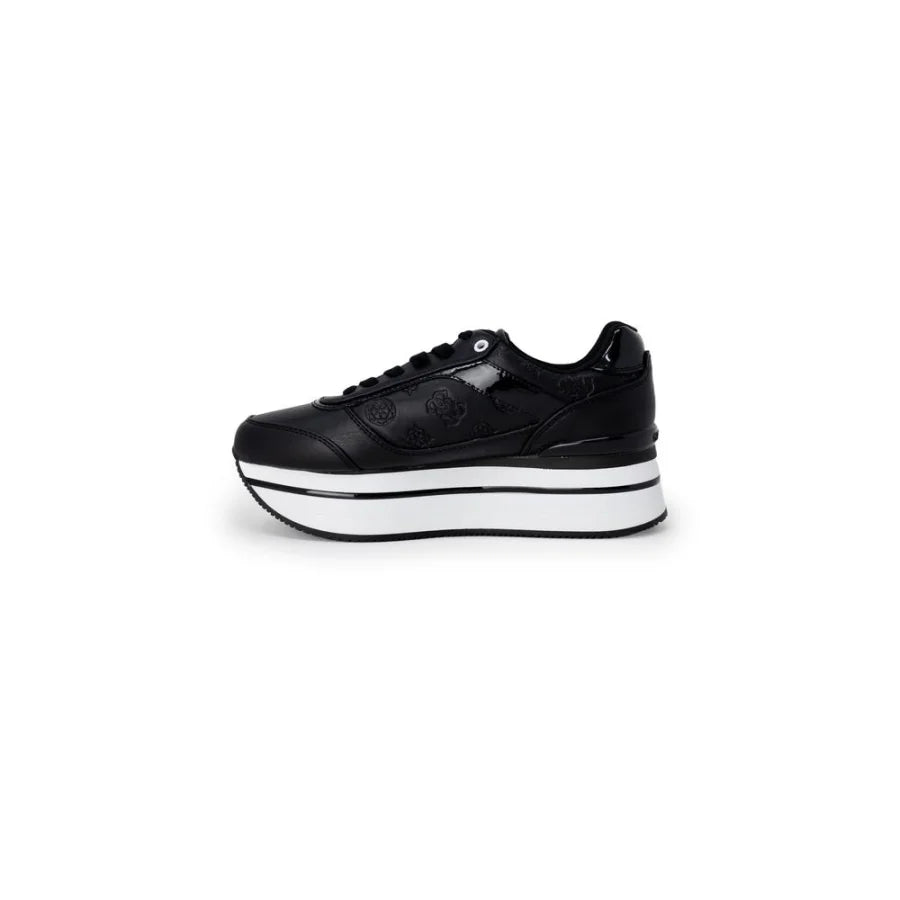 Guess Black Polyethylene Platform Sneakers