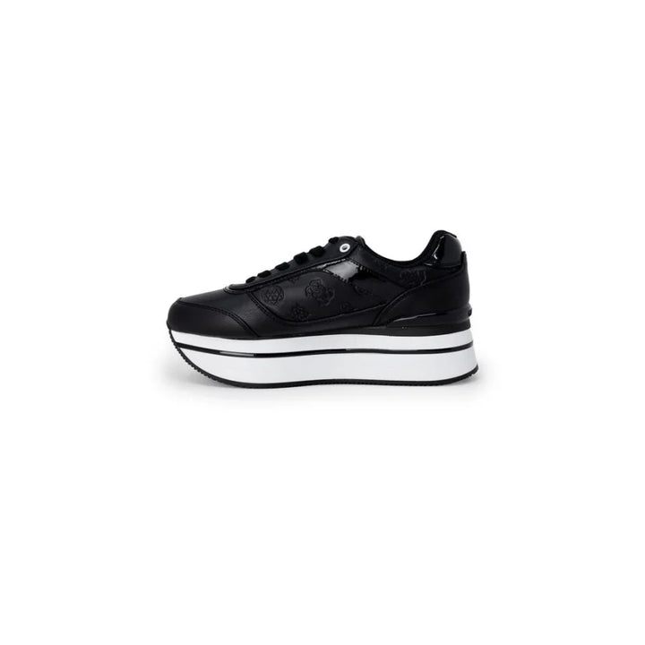 Guess Black Polyethylene Platform Sneakers