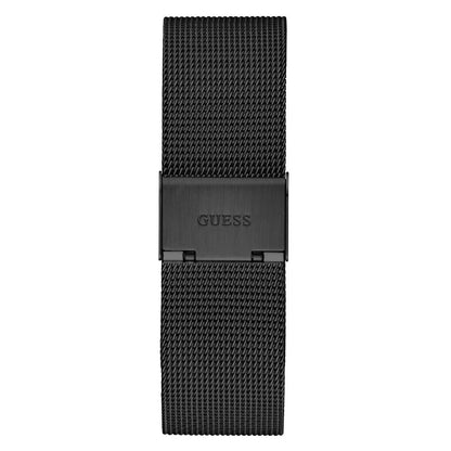 Guess Black Stainless Steel Quartz Watch 44MM Water Resistant