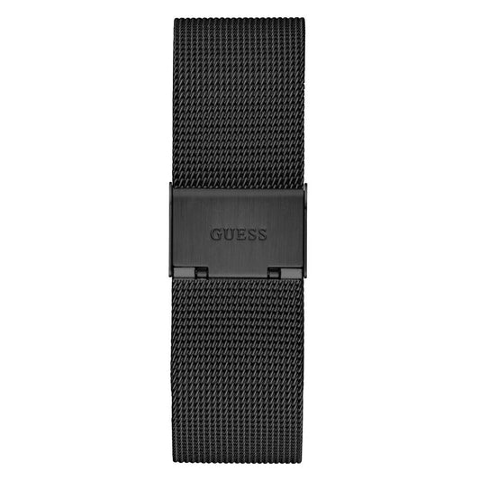 Guess Black Stainless Steel Quartz Watch 44MM Water Resistant