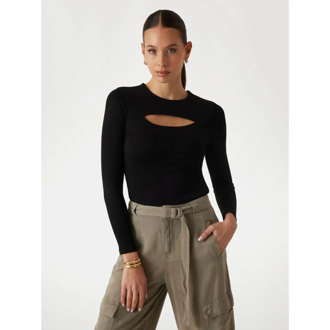 Guess Black Viscose Tank Tops