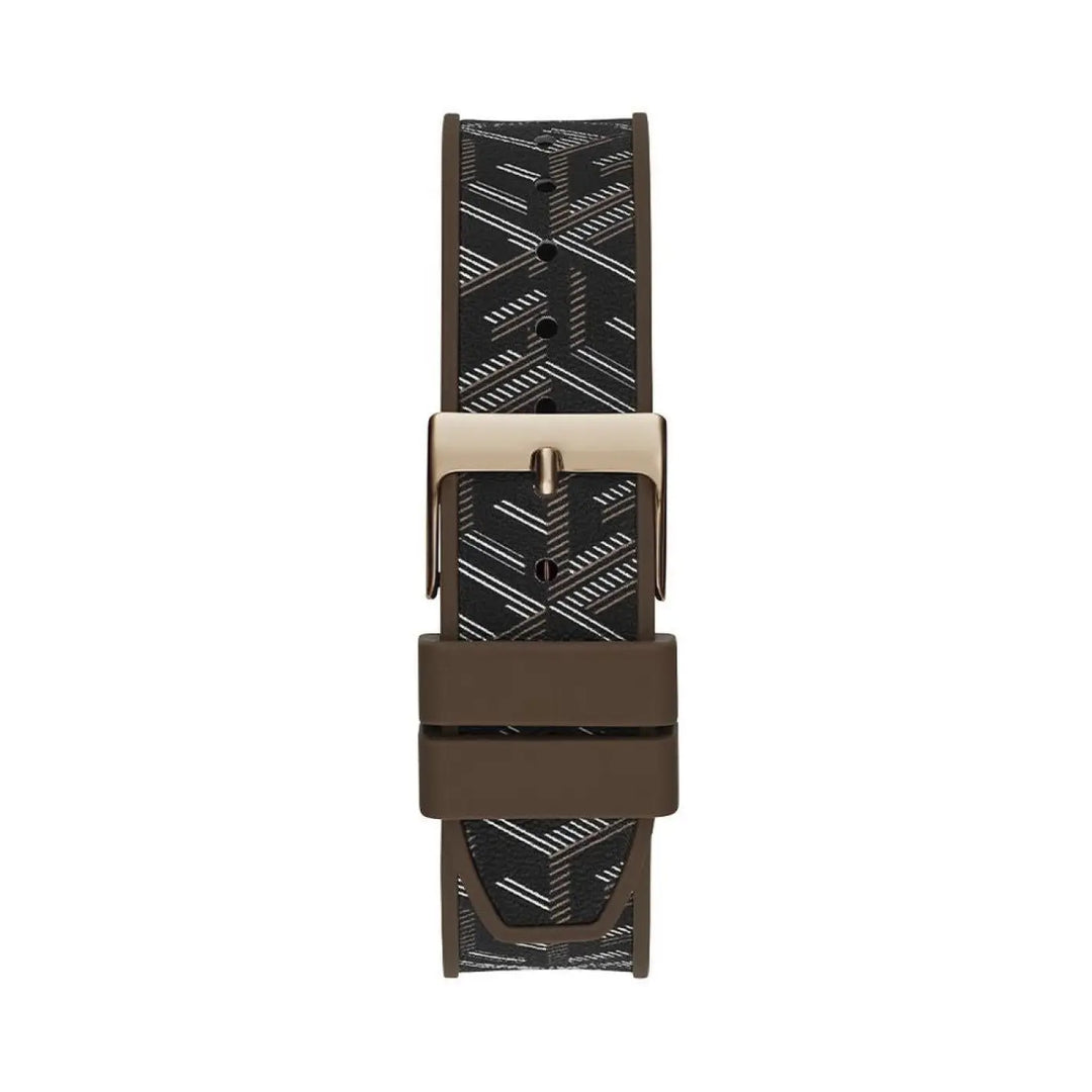 Guess Brown Synthetic Dress Watch
