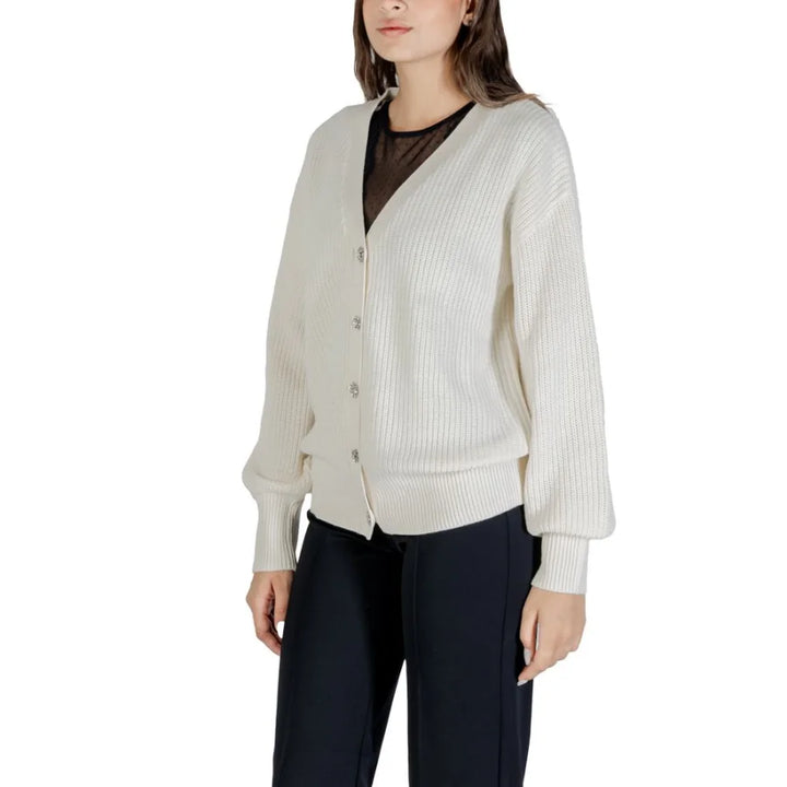Guess Cream Cotton Cardigan