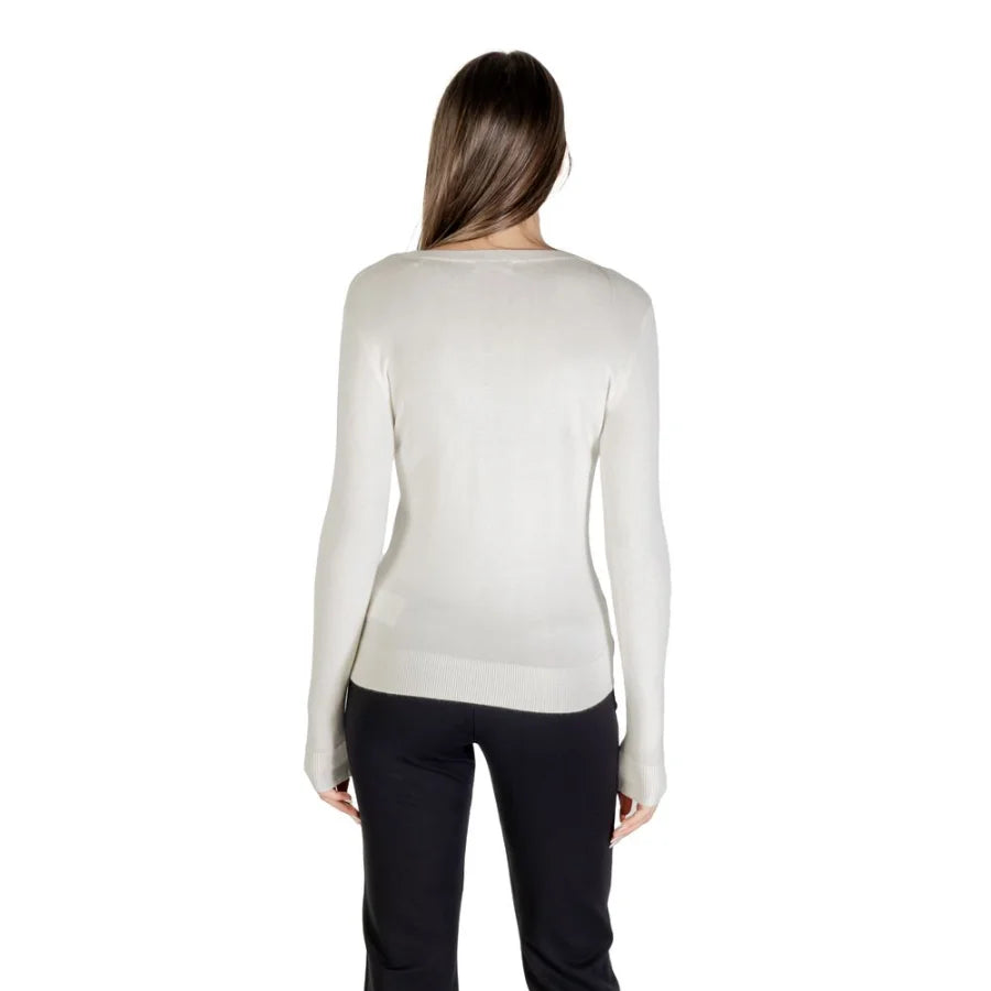 Guess Cream Viscose Sweatshirt