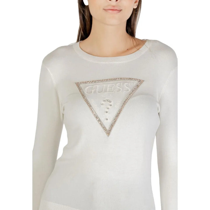 Guess Cream Viscose Sweatshirt