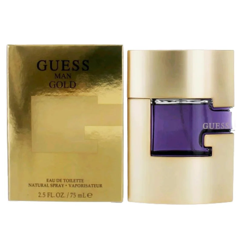 Guess Gold Eau Spicy Ginger Lavender Perfume With Amber Musk Men’s Cologne