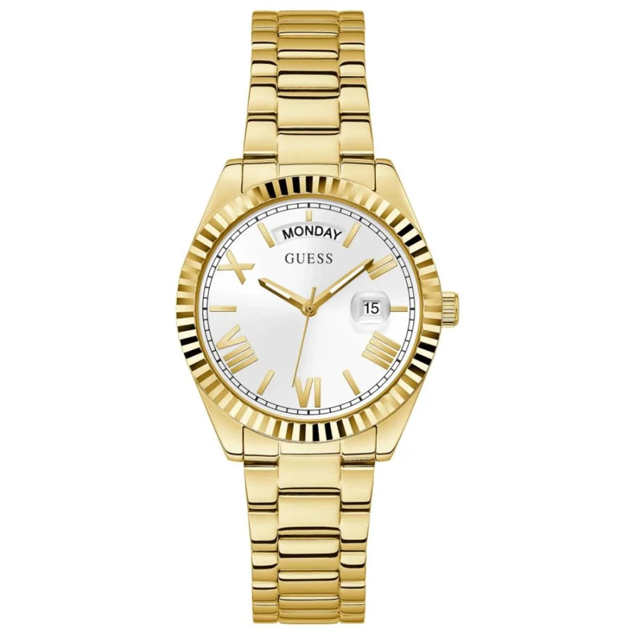 Guess Gold Stainless Steel Dress Watch