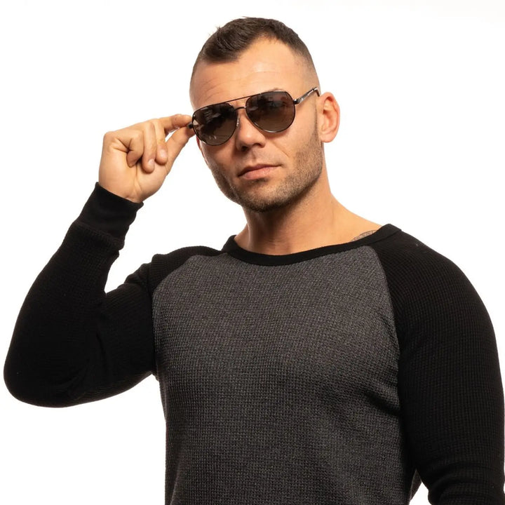 Guess Gray Metal Sunglasses