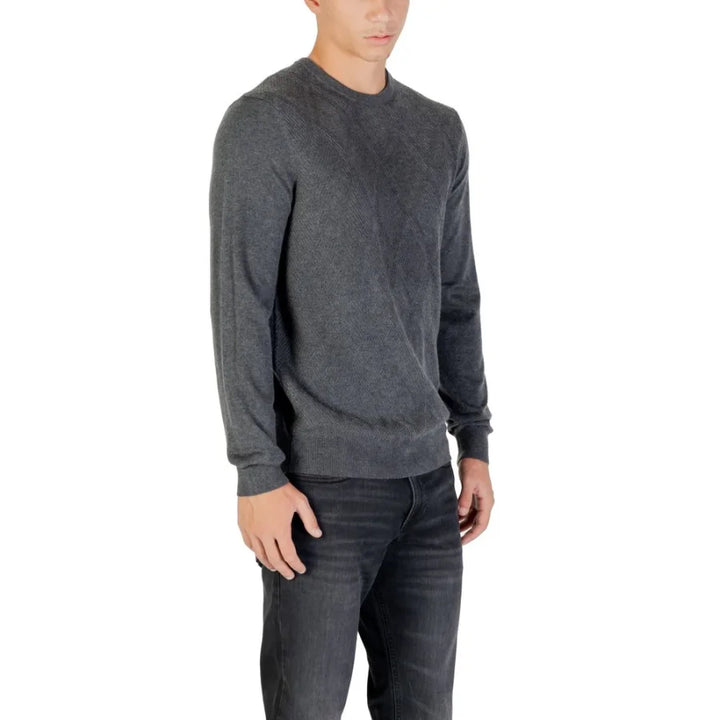 Guess Gray Polyacrylic Sweatshirt