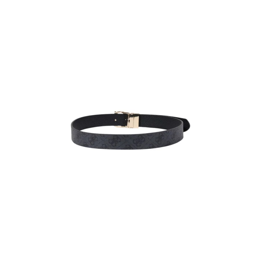Guess Gray Polyester Thin Belt