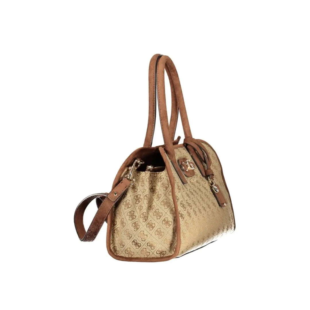 Guess Jeans Beige Fabric Women’s Bag