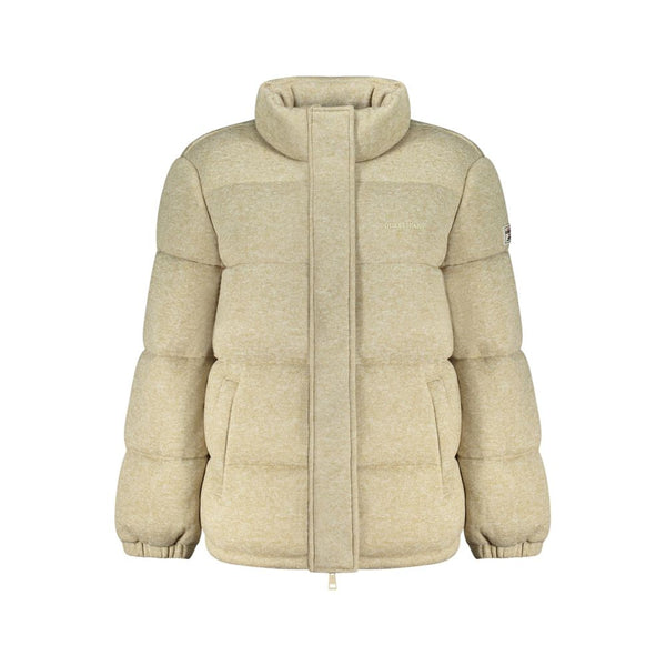 Guess Jeans Puffer Jackets - Beige Polyester Women’s Jacket