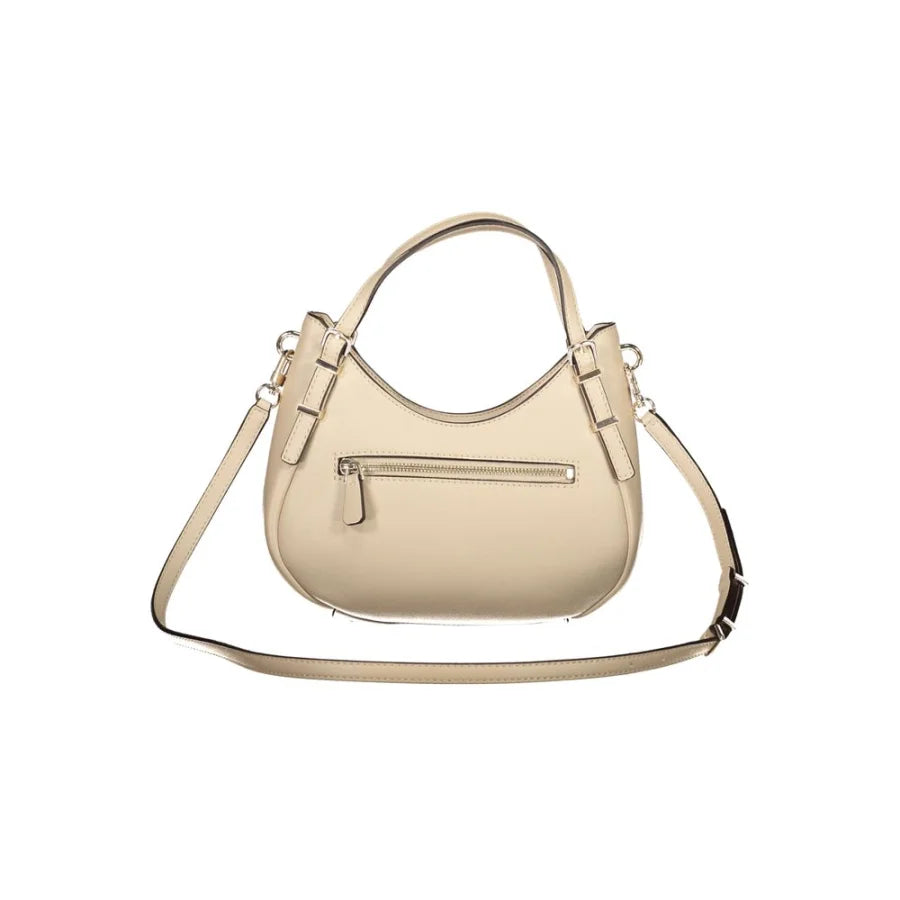 Guess Jeans Beige Polyurethane Woman Handbag